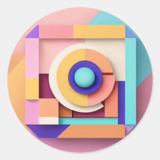 Adesivos redondos clássicos