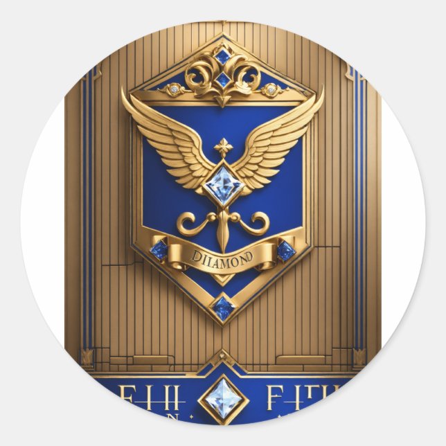 Adesivos redondos clássicos (Frente)