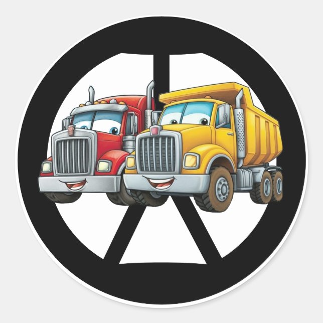 Adesivos redondos clássicos (Frente)