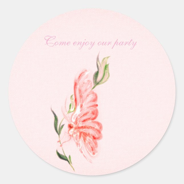 Adesivos redondos clássicos (Frente)