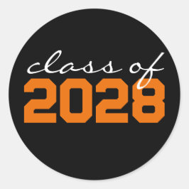 Adesivos Redondos Clássicos de Formatura Preto e L