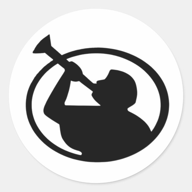 Adesivos redondos clássicos do Angel Moroni™ LDS (Frente)