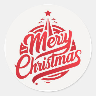 Adesivos Redondos Clássicos feliz Natal