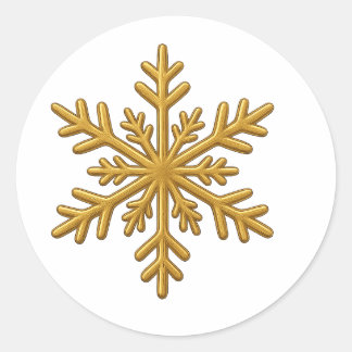 Adesivos Redondos Clássicos Natal Ouro