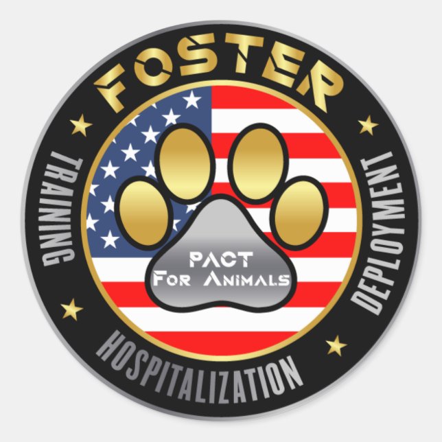 Adesivos redondos clássicos PACT Dark (Frente)