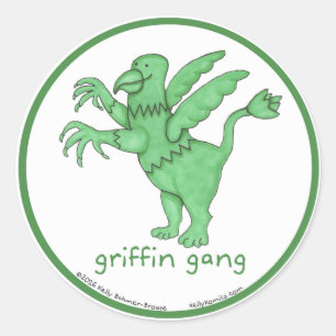 Adesivos redondos da Griffin Gang