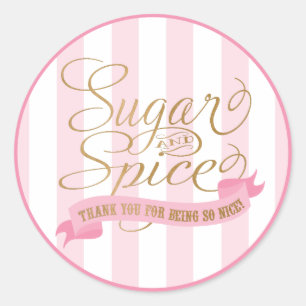 Adesivos Redondos de Açúcar e Especiarias Pink Gol