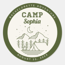 Adesivos Redondos de Favor da Festa de Despedida d