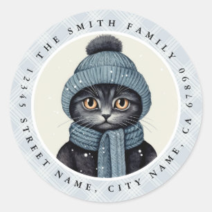 Adesivos redondos de gatos