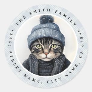 Adesivos redondos de gatos
