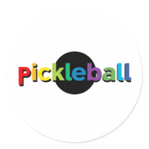 Adesivos redondos de Pickleball