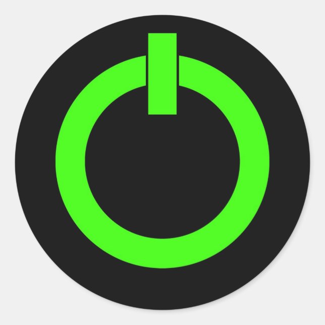 Adesivos redondos do botão liga/desliga (Frente)