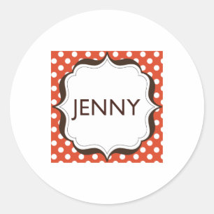 Adesivos redondos pequenos - centrados no logótipo