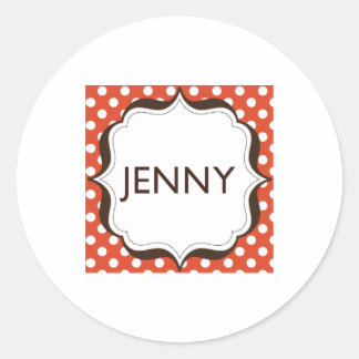 Adesivos redondos pequenos - centrados no logótipo