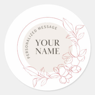 Adesivos redondos personalizados   Adesivo persona
