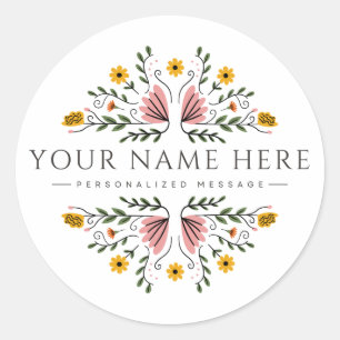 Adesivos redondos personalizados   Adesivo persona