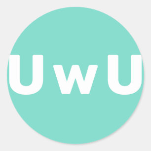 Adesivos Redondos Personalizados Fofos UWU
