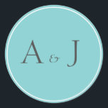 Adesivos redondos sólidos<br><div class="desc">Vinheta de chá sólida para a coleção de casamentos de Geo Diamond Pattern. Disponível em 2 tamanhos: - Grande: 3" x 3", 6 adesivos por folha - Pequeno: 1, 5" x 1, 5", 20 adesivos por folha Para cartões de rsvp correspondentes, convida, insere, postagem e outros itens correspondentes, clique no...</div>