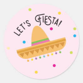 Adesivos Redondos Vamos Festejar