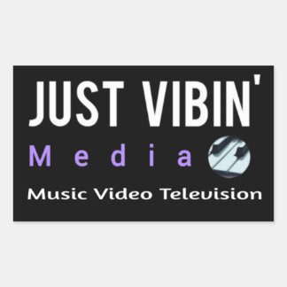 Adesivos Retangulares Just Vibin' Media