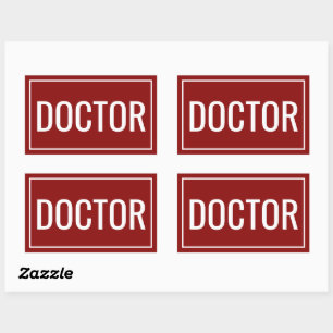 Adesivos Retangulares Personalizados com Texto de 
