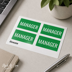 Adesivos Retangulares Personalizados para Gerentes