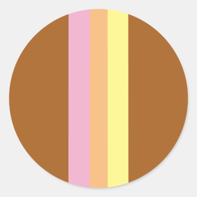 Adesivos Retro-Redondos (Múltiplos Laranja) (Frente)