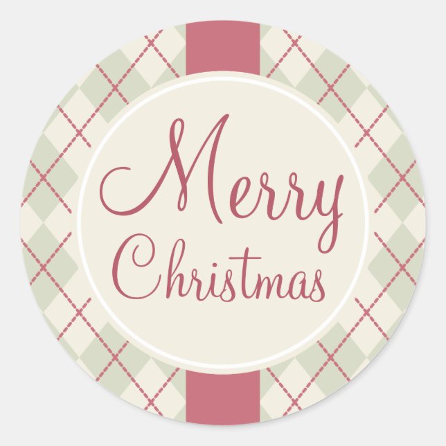 Adesivos Rústicos Feliz Natal (Frente)