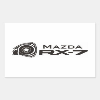Adesivos RX-7 Rotativos do Motor Mazda Preto