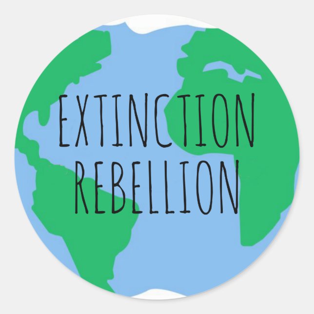 Adesivos Salve o planeta Terra | Extinction Rebell (Frente)