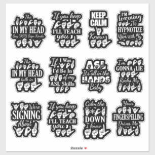 Adesivos Sassy ASL - ASL Vibes