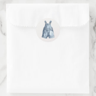 Adesivos Simples para Envelope de Chuvinha de Bebê