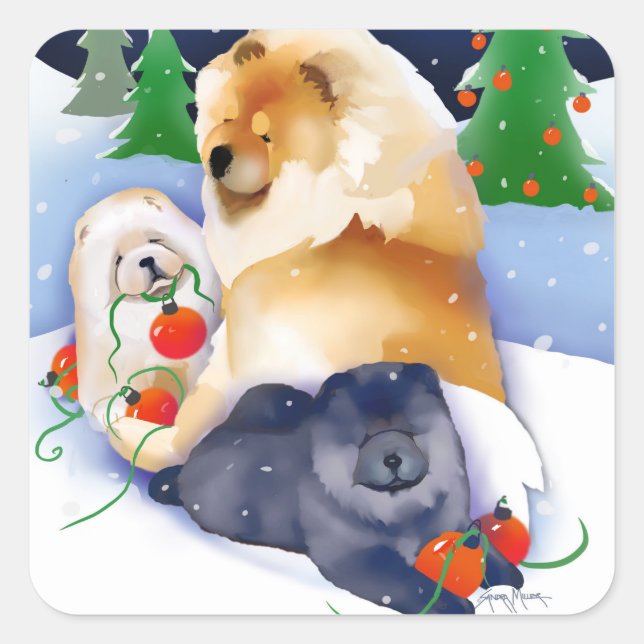 Adesivos SNOWBABIES Chow (Frente)