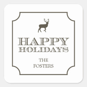 Adesivos sofisticados para presentes de férias de