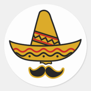 Adesivos Sombrero e Mustache