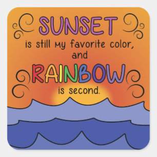 Adesivos Sunset e Rainbow Square