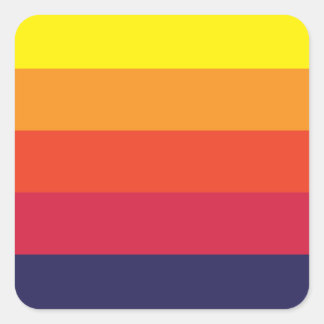 Adesivos Sunset Summer Square