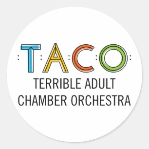 Adesivos Taco redondo clássicos de 1/2" (20), bril