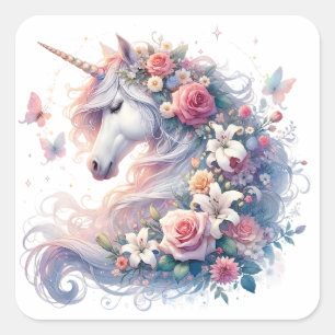 Adesivos Unicorn de Aquarela