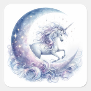 Adesivos Unicorn de Aquarela