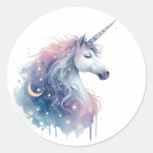 Adesivos Unicorn de Aquarela