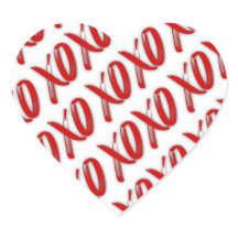 Adesivos Vermelhos Sexy XOXO