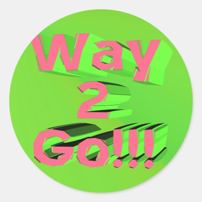 Adesivos Way 2 Go Speed (Frente)