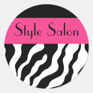 Adesivos Zebra redondos