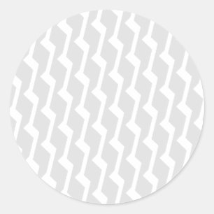 Adesivos Zigzag Round de Cinzas modernas