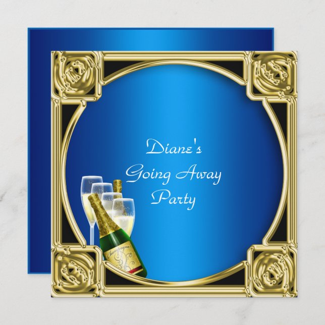 Adeus, bom Convite de festas (Frente/Verso)