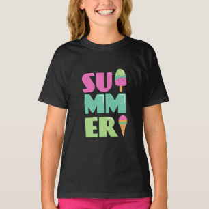 Adeus Escola Olá Summer Beach T-Shirt