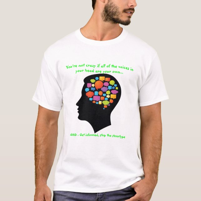 ADHD exprime o t-shirt da consciência (Frente)
