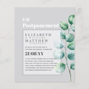 Adiamento da Mudança de Planos Eucalyptus Greenery