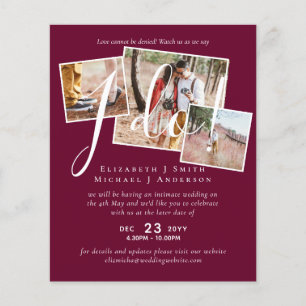 Adiamento de Casamento Alteração da Recepção de Da